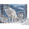 QKZJXNHPWR Lupi nella Neve Puzzle 1000 Pezzi per Adulti Puzzle di Carta Paesaggio Invernale Famiglia Relax Regalo 70x50cm/1000pcs