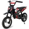 RCB R9X Motocicletta elettrica per bambini, Pneumatici da 12 pollici, Portata Max. 17 km, Motore potente, 3 modalità 8/12/25KMH, Batteria da 5,2 Ah,Moto da cross per bambini