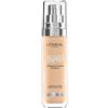 L'Oreal Paris L'Oréal Paris Fondotinta Liquido, Incarnato Uniforme e Illuminato, Finish Naturale, Per Tutti i Tipi di Pelle, Formula con Acido Ialuronico, Accord Parfait, Tonalità: 3D/W Warm Dorè
