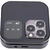 YUEHISY Telefono a Conchiglia Sbloccato Dual SIM 4G LTE con Altoparlante Ad Alto Volume per Anziani MP3 FM Composizione con un, Ideale per i Viaggi, Materiale Metallico ABS (BLACK)