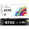 Q-image 973X Cartuccia d'inchiostro Compatibile In sostituzione per HP 973X NERO 973XL XL STAMPANTE PAGEWIDE PRO 477DW 577DW 452DW 477DN 452DN 577Z