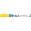 Schneider 120105 Paint-It - Matita acrilica con punta rotonda da 2 mm, colori acrilici ad alta copertura per legno, tela, pietra, ecc), 1 pezzo, giallo