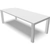 Tavolo da Giardino Allungabile Brooklyn 93x160/230 in Polipropilene Rinforzato - 6-8 Posti, BIANCO