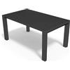 Tavolo da Giardino Allungabile Brooklyn 93x160/230 in Polipropilene Rinforzato - 6-8 Posti, GRIGIO ANTRACITE