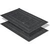 Astra Zerbino antiscivolo per esterni - Tappeto antisporco resistente alle intemperie - Tappeto per porta d'ingresso - Set di 2 40 x 60 cm - loop grigio