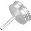 sourcing map Filtro a imbuto in alluminio di ricambio 82 x 79 x 98 mm argento per caffettiera moka da 12 tazze