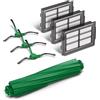 iRobot total kit per robot Roomba Plus 405 e 505 Combo + AutoWash Dock | 3 filtri, 3 spazzole laterali, 1 spazzola multisuperficie. Ricambio originale