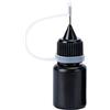 Generic Ricarica inchiostro per timbri a rullo, ricarica di inchiostro nero da 5 ml, ricarica di olio nero per timbri, pratici accessori per rulli, inchiostro ad asciugatura rapida per tamponi in gomma,