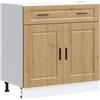 vidaXL Base da Cucina Porto Rovere Artigianale Legno Multistrato