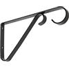 National Hardware N274-514 - Staffe per piante sospese, 15,2 cm, colore: nero, nessuna misura