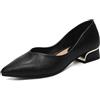 HIPPOSEUS Décolleté da Lavoro Donna Eleganti Scarpe Comode e Classiche con Tacco Basso e Blocco 2.5cm,Modello 320,Marrone,39 EU