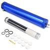 FASTTOBUY Separatore ad olio per acqua, PCP Air Compressor Pump 4500Psi High Pressure Air Filter Diving Separator L300 mm OD50 mm con connettore rapido femmina da 8 mm e maschio (blue)