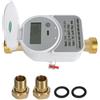 YoumiAi Valvola Zigbee Smart Controllata ad Ultrasuoni Misuratore di Livello dell'Acqua Controllato, Display LCD/Soglie di Allarme, Misurazione della Quantità d'Acqua, Consumo Energetico della