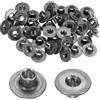 M METERXITY 50-Pack Dadi A T M6x8mm Zincati Acciaio Al Carbonio Dado A T Base Rotonda Dadi Per Saldatura Foro Passante Hardware Per Mobili Flangia Filettatura Femmina Grigio