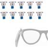 Sinbana 10pz Viti per Occhiali Smart, Viti di Ricambio Argentate da 0,25x0,2cm Kit Riparazione Accessori per Occhiali Compatibile con Meta Skyler