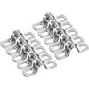QUARKZMAN 10 Pezzi Fascette Per Tubo Da 1/2 Pollice 12 Mm, Fascette A U M12, Fascette Rigide In Acciaio Inox, Supporto A U Con Due Fori Per Fissaggio Tubi Cavi Fili Cavi, Rinforzato
