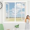 LIUYANYAN Zanzariera Magnetica Finestra Regolabile 155 x 80 cm Tenda Zanzariera Porta Finestra Cortile Impedendo Agli Insetti di Entrare per Porte Finestre Scorrevole, Bianco