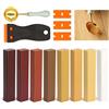 XIRUYEN Kit Riparazione Legno 8 Colori Marrone, Stucco per Legno, Stucco per Legno Riempitivo, Cera per Legno, Stucco Parquet, Cera Legno per Riparare Graffi, Crepe e Fori su Laminato e Legno