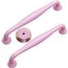 JMCXSM592 2 pezzi Manopole Cassetto Maniglione porta Tavolino,Pomolo Multicolore Tiretti Armadio lega di alluminio maniglie colorati cameretta bambini Pomello,Ferramenta per mobili (Passo fori 96mm,Rosa)