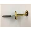 MARIVA Supporto per corrimano piano colore ottone lucido verniciato fissaggio a parete tramite tassello mm.12. art.110
