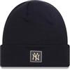 New Era Berretto Invernale Beanie - Metal Badge New York Yankees, Nero, Taglia Unica