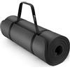 TRESKO® Tappetino per yoga pilates tappeto ginnastica fitness aerobica 6 colori diversi | Dimensioni 185cm x 60cm in 2 spessori | isola il freddo | schiuma NBR | Porpora 185 x 60 x 1,5 cm