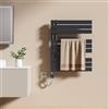EMKE Scaldasalviette Elettrico con WIFI Termostato 76x60 cm, 400W Antracite, Scaldasalviette a Basso Consumo, Resistenza Riscaldante con Timer, Termoarredo Bagno, Scaldasalviette Elettrico Bagno