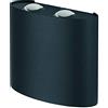 Ledvance Endura Style Applique da Esterno Updown Deco II 11W Grigio Scuro