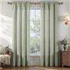 MRTREES Tenda Verde Salvia 2 Pezzi 140x225 cm con Passanti, Tende per Casa in Lino Naturale Morbida e Semitrasparente Perfetta per Cucina Camera da Letto Cameretta Soggiorno