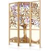 murando - Paravento Decorativo Monofacciale Astratto Albero 135x172 cm 3 Pannelli Divisori - Stampa su un Lato su Tela in TNT - Separe Divisorio per la Casa Legno Stile Giapponese - l-A-0002-bh-b