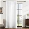 MRTREES Tenda Bianca 1 Pezzo 300x240 cm con Passanti, Effetto Lino Semitrasparente Leggero e Morbido, Tende Lino per Interni Soggiorno Camera da Letto Salotto Finestre Grandi Moderne