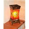 Woru Deko-Lampen Bali - Lampada decorativa Xenia, in metallo e resina