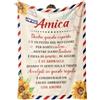 Niyewsor Regalo Amica, Regali per Amica Coperta, Regalo Amica Compleanno, Festa della Mamma Regalos per Migliore Amica, Donna, Sorella, Coperta per Amica 130 x 150cm