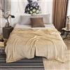 Generico GD LOVES YOUR HOME Coperta in Pile Flanella Morbida e Calda, Plaid Leggero Anti-Pilling, Lavabile in Lavatrice, Asciugatura Rapida (Avorio, Matrimoniale (2 piazze) - 220×240 cm)