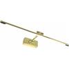 PAPUQ Applique a LED per illuminare quadri, specchi, murali, tradizionale ed elegante da 8W, tonalità luce calda 3000K, oro brillante, snodabile e orientabile. 48 cm