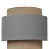 youngDECO® Paralume Lampadario a Sospensione Ø38 cm - Lampada a Sospensione 2xE27 - Abat Jour in Tessuto - Lampadari Camera da Letto, Soggiorno e Bambini Cameretta. Prodotto nell'UE