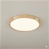 maolo Plafoniera LED Soffitto Effetto Legno 3 Tonalità CCT 18W-45W | Design Moderno Ultrapiatto Ø23-60 cm | Luce Calda, Neutra, Fredda | Illuminazione Interni per Camera, Cucina, Soggiorno (24W - Ø300 mm)
