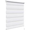 WOLTU Tenda a Rullo per interni Doppio Strato Giorno e Notte, Fissaggio a Morsetto Senza Foratura, Tenda Traslucida Oscurante per Finestra o Porta, 90x150 cm [Larghezza Tessuto: 86 cm], Bianco
