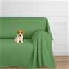 Farè - Telo Salva Divano - Copridivano IMPERMEABILE in tessuto arredo Antimacchia ideale per cani, gatti e bambini - Made in Italy | 350 x 270 cm | ARMOR verde