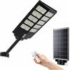 DE ROSA SHOP Lampione LED Esterno con Pannello Solare 1200W, 6500K Bianco Freddo e Sensore Di Movimento 18000mAh, Telecomando + Staffa IP65 Impermeabile