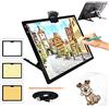 TOHETO A3 Ricaricabile Tavoletta Luminosa per Disegnare con Supporto Pieghevole, Tracing Light Box LED Light Pad di Disegno, con Luminosità Regolabile, per Animazione, Schizzi, Pittura a Diamante 5D