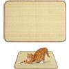 Adiwo 40 x 60 cm, Tappetino Tiragraffi per Gatti in Sisal Naturale, Anti Scivolo, Protezione Divano Graffi Gatto per Mobili Divani Pareti Gambe Letto Armadi Porte, Colore Beige