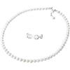 Elli Set di Gioielli Donne elegante Set a perno con perle coltivata d'acqua dolce e perle di conchiglia in argento sterlino 925
