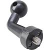 YPBEW Adattatore a gomito sferico in lega alluminio da 1/4 filettatura maschio a 17 mm per telefoni Tablet Fotocamera Treppiedi Soluzione montaggio per auto Staffa universale per telefono Asta