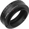 Hapivida Adattatore obiettivo da montaggio T T2, Anello adattatore per lenti compatibile con fotocamere Micro 4/3 come E-420 E-450 E-520 E-620, Costruzione in metallo, per utilizzo