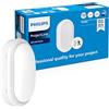 Philips ProjectLine apparecchio d'Illuminazione LED con Montaggio a Parete, 1.400 lm, 4.000 K, Sensore Integrato, Installazione Facile, Interni/Esterni, Tondo, Bianco