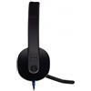 Logitech 981-000480 cuffia e auricolare cablato a padiglione ufficio usb tipo a nero