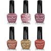 APRRMLIZW Smalto Per Unghie Asciugatura Rapida Glitter, 4 Pezzi Smalti Semipermanenti Unghie Nude Glitter Pearl Shimmer Smalto Per Unghie Per Manicure Fai Da Te A Casa, 8ml
