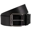 Timberland Leather Man Belt, cintura Uomo, Black, L