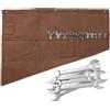 Generic Roll Up Wrench Organizer - Strumenti in tela di cotone, astuccio per riporre oggetti, di scomparti multi dimensioni a 16 tasche, imballaggio degli attrezzi antistrappo, design a tenuta morbida